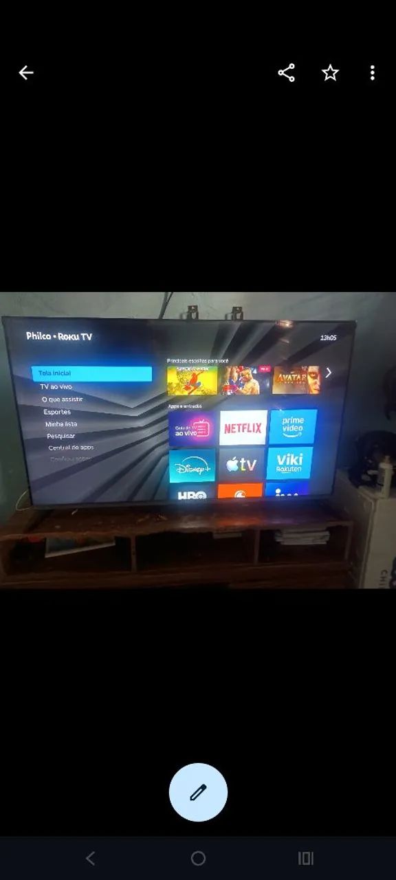 Tv smart 55 POLEGADAS PHILCO 4k da ROKU 