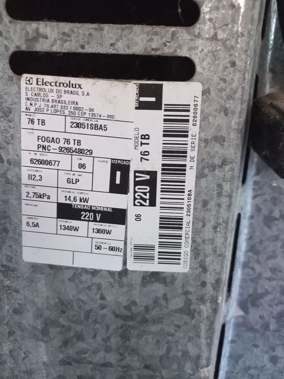 Fogão Eletrolux 76TB 220v