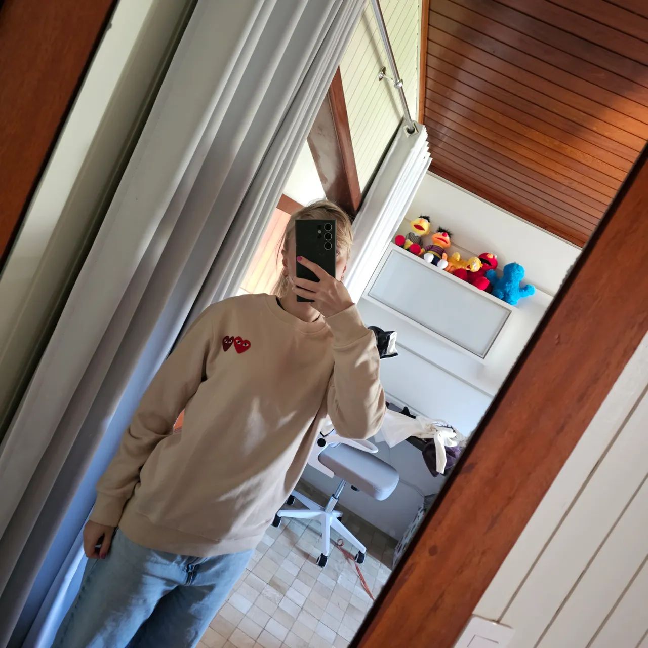 Moletom cdg bege - Foto 4