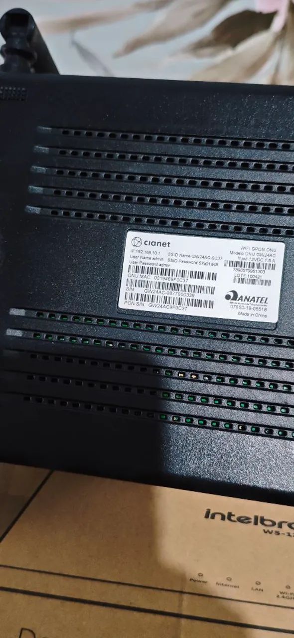Roteador wi-fi cianet funcionando perfeitamente  - Foto 3