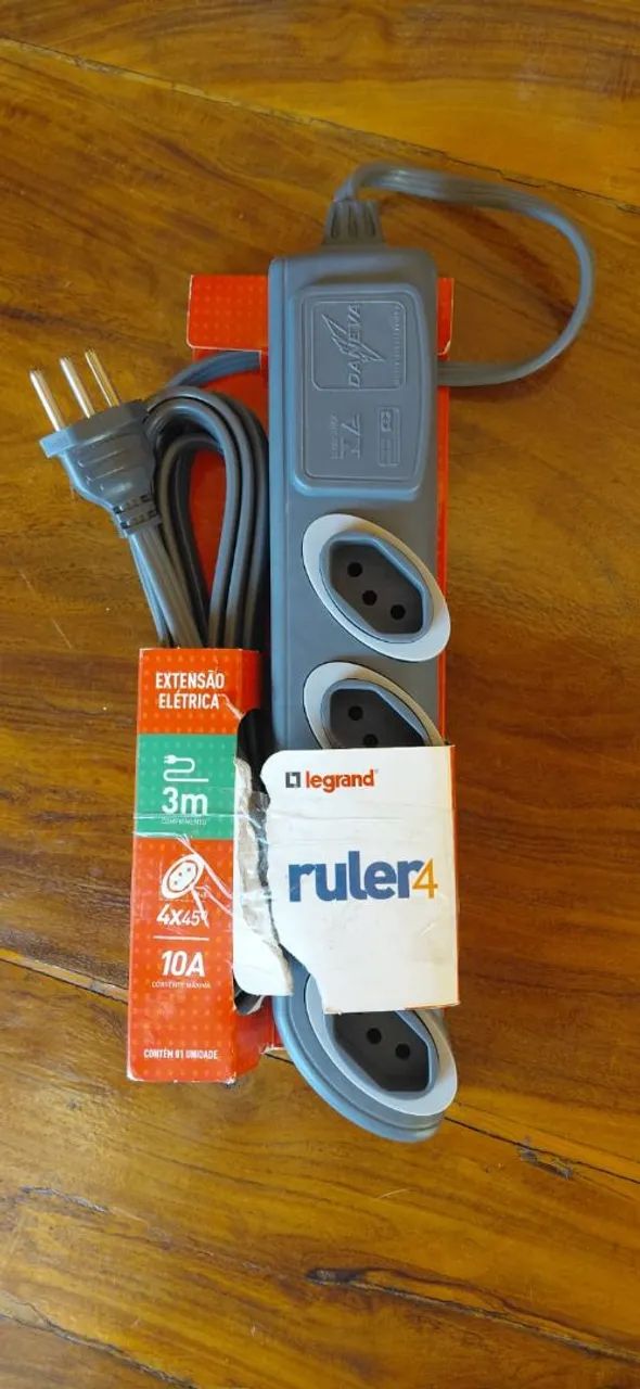 Extensão 3m10A Legrand sem uso