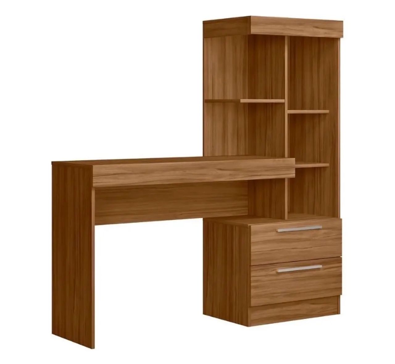 Escrivaninha com Estante e Gaveteiro - Home Office