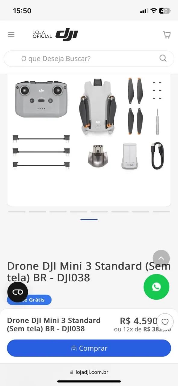 Drone DJI mini 3 - fotos e vídeos na vertical e horizontal  - Foto 3