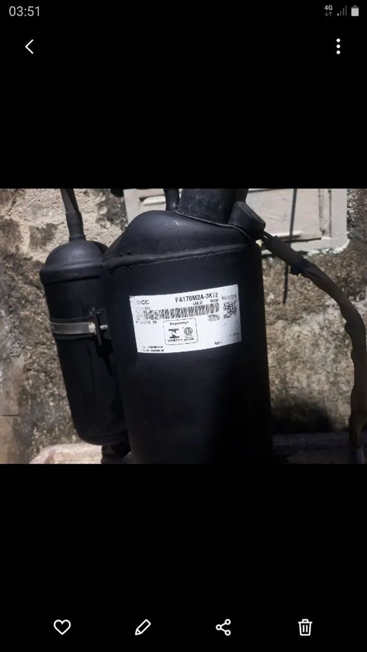 Vendo motor de ar condicionado Split de 18.000 btus  usado - Foto 3