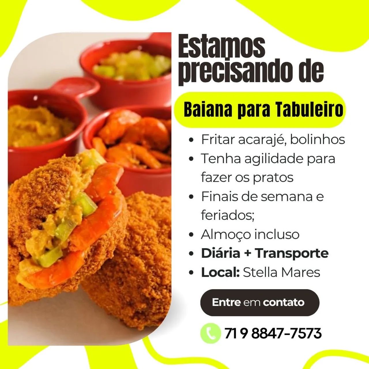 Vaga para Baiana
