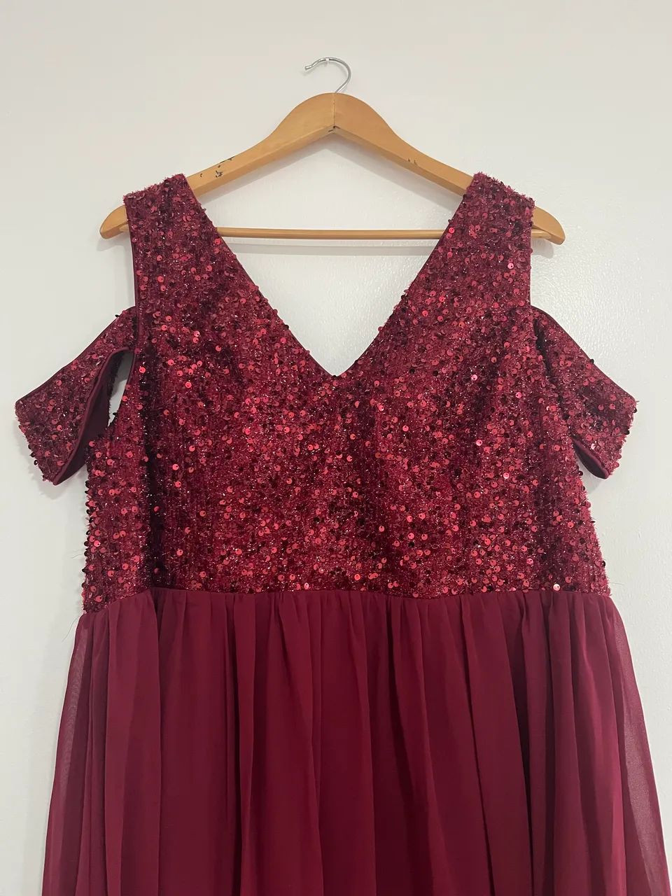 Vestido madrinha marsala plus size  - Foto 3
