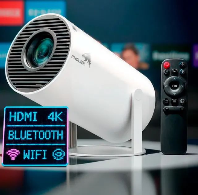 Projetor Portátil Full HD 4K Android 11 WiFi Bluetooth - Foto 4