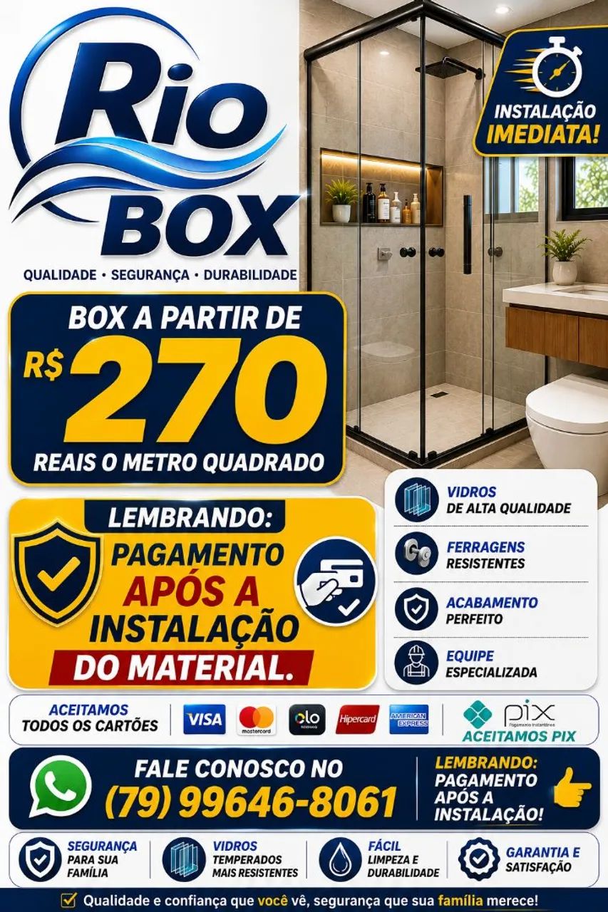Box para banheiro *