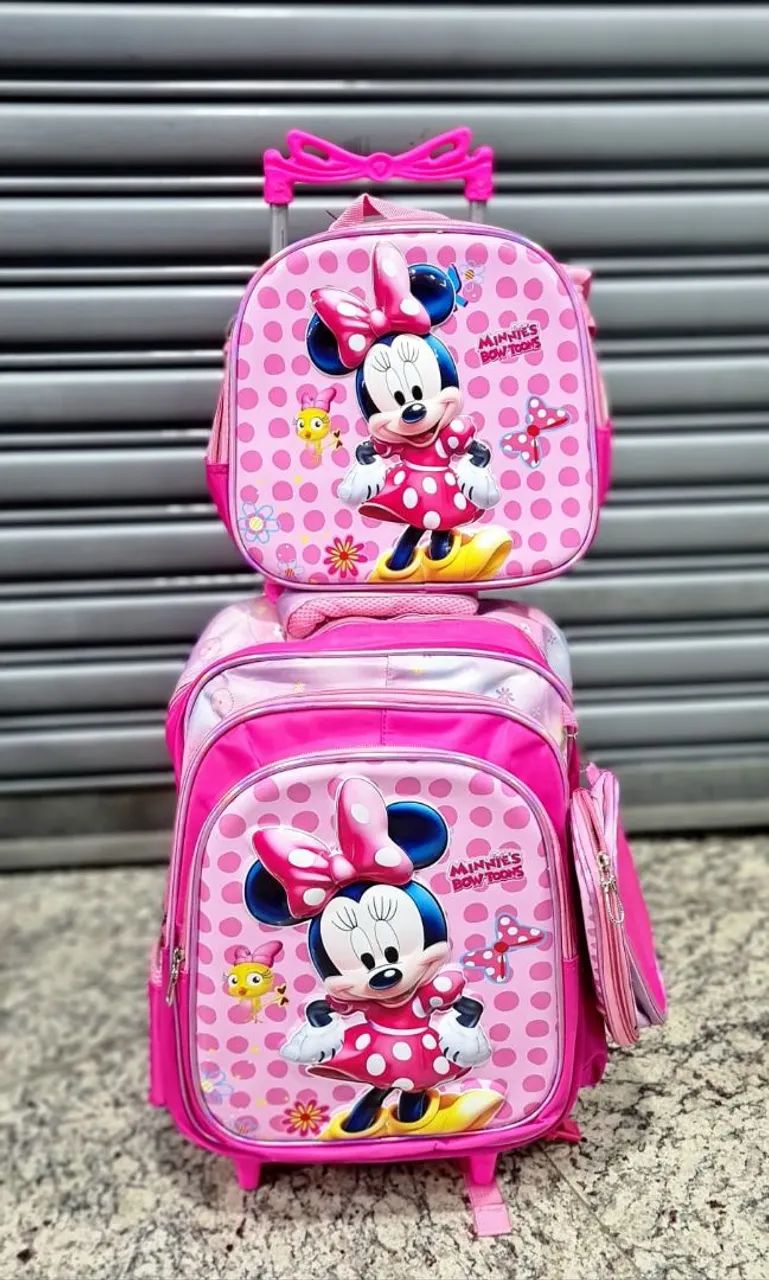 Kit Mochila infantil carrinho  - Foto 3