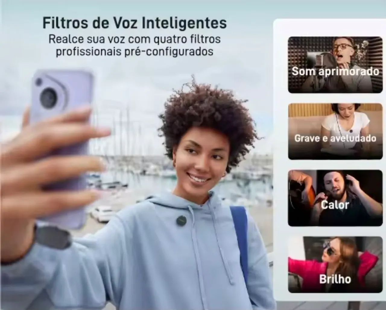 Microfone lapela Maono wave t5 - completo - Foto 4