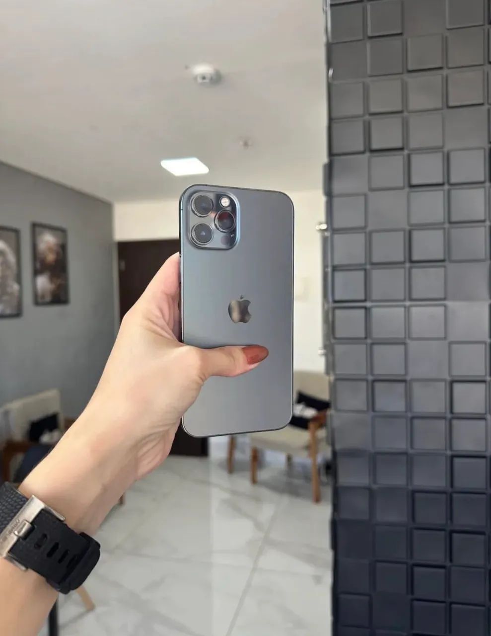 IPHONE 12 PRO MAX 128 GB SEMI NOVO PRETO