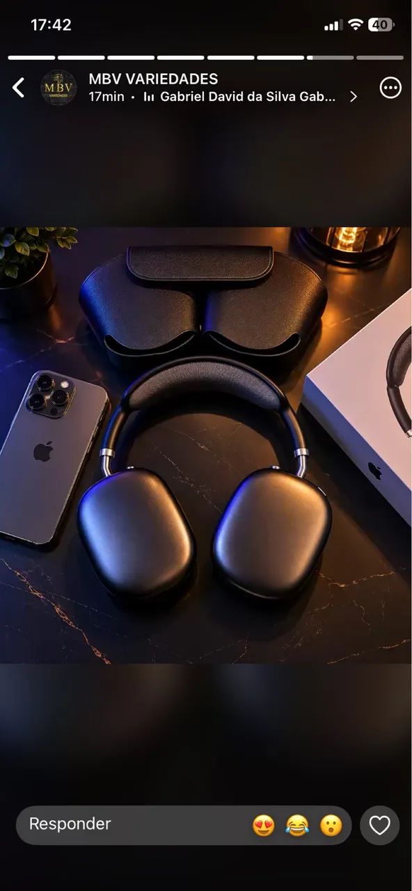 Fone AirPods Max perfeito para presentear ou se presentear  - Foto 4