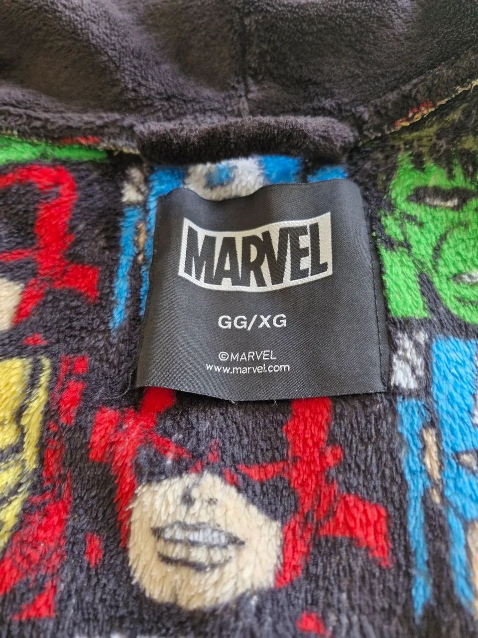 Roupão Robe masculino marvel vingadores avenger