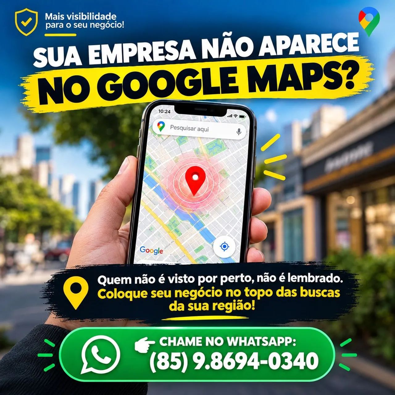 Coloco sua empresa no Google maps - Vendas
