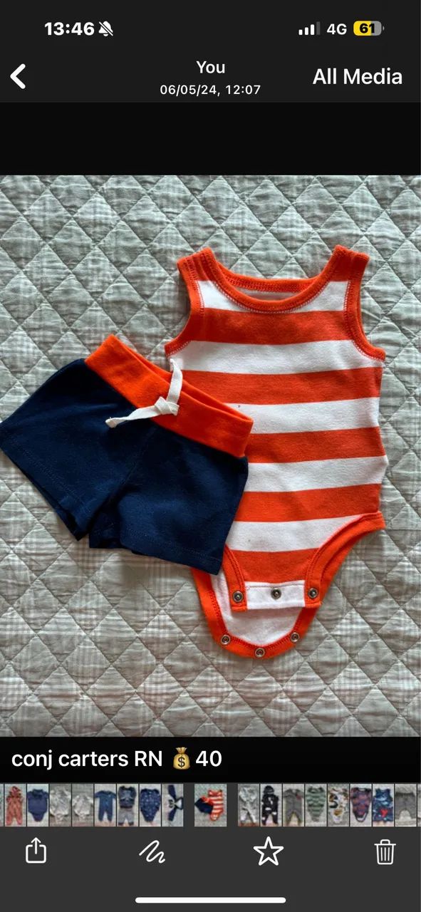 Roupinhas de bebê 3-6 meses - Foto 5