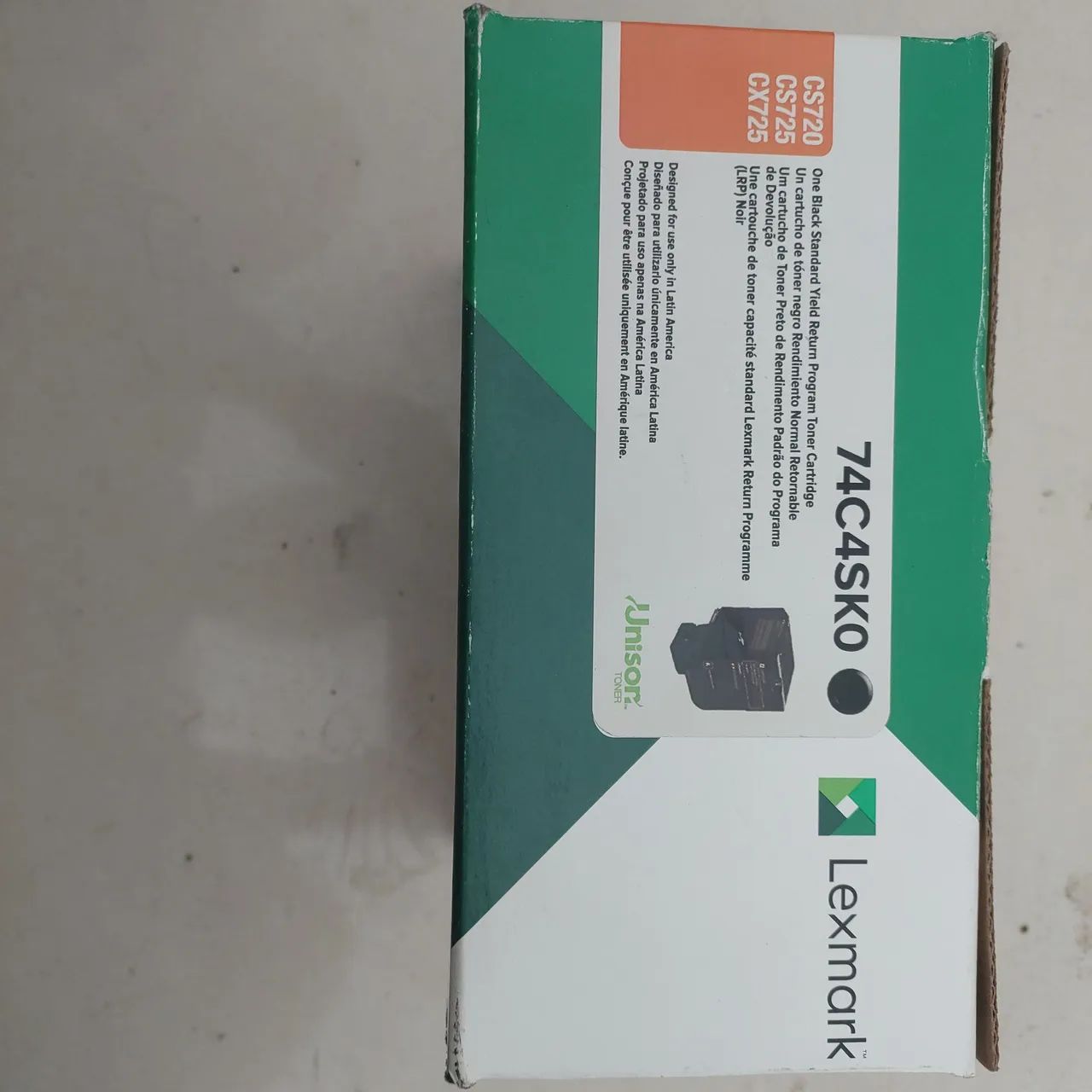 Toner lexmark 74C4SK0 várias cores