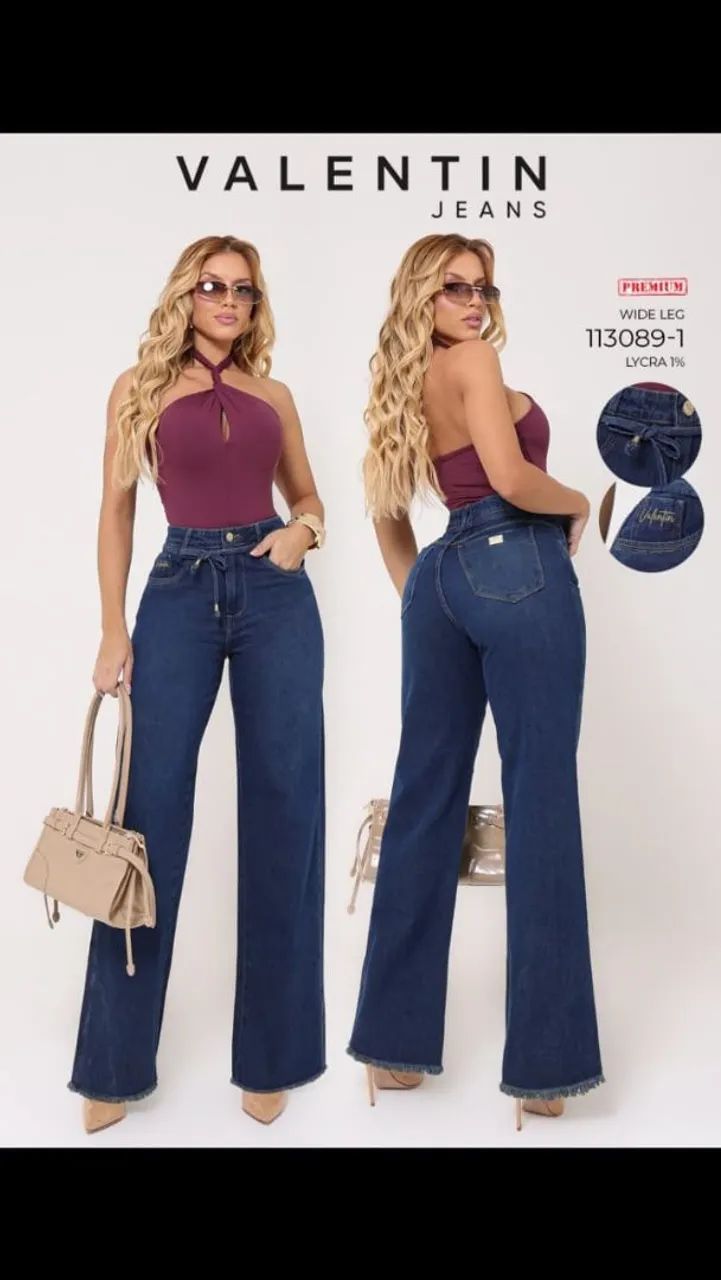 Calça wid leg Valentin  jeans  original 