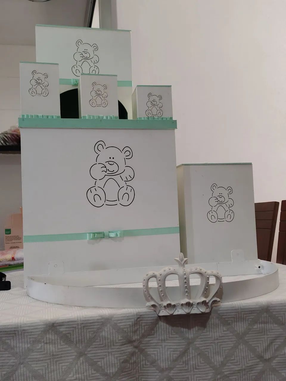 Decoração Quarto de Bebê - Dossel + Mosquiteiro + Kit Higiene - Foto 6