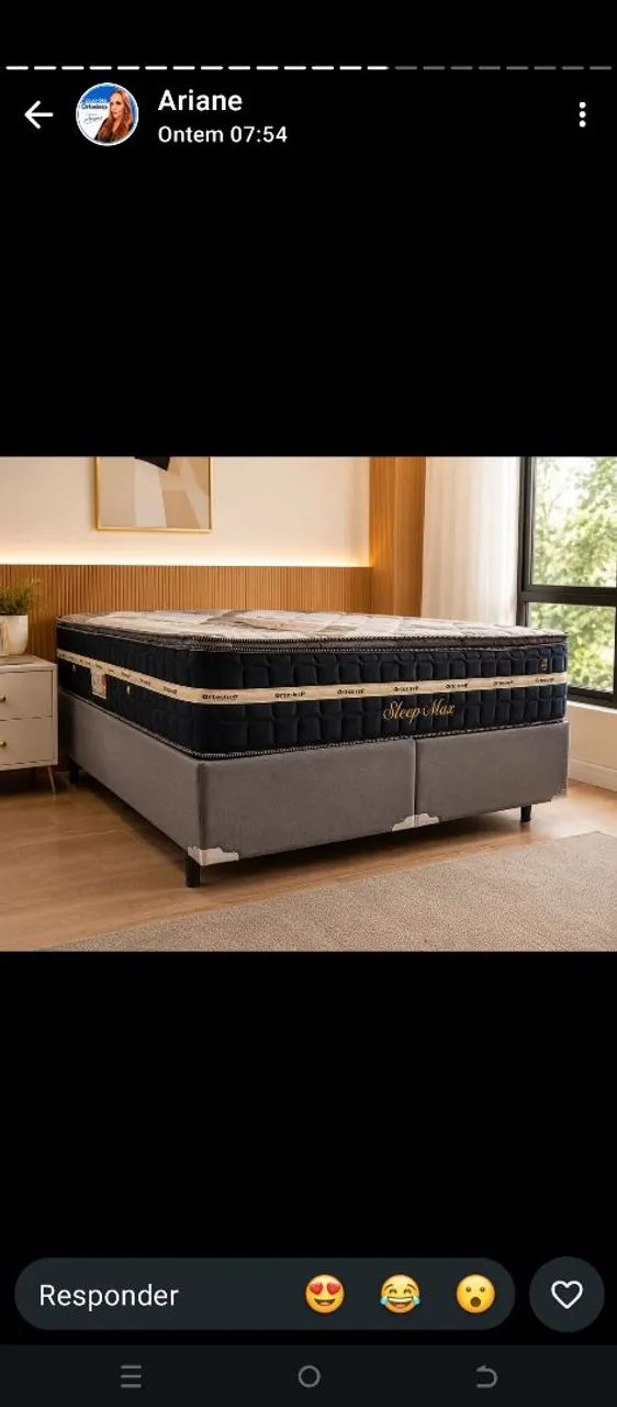 Cama queen com Pilão top