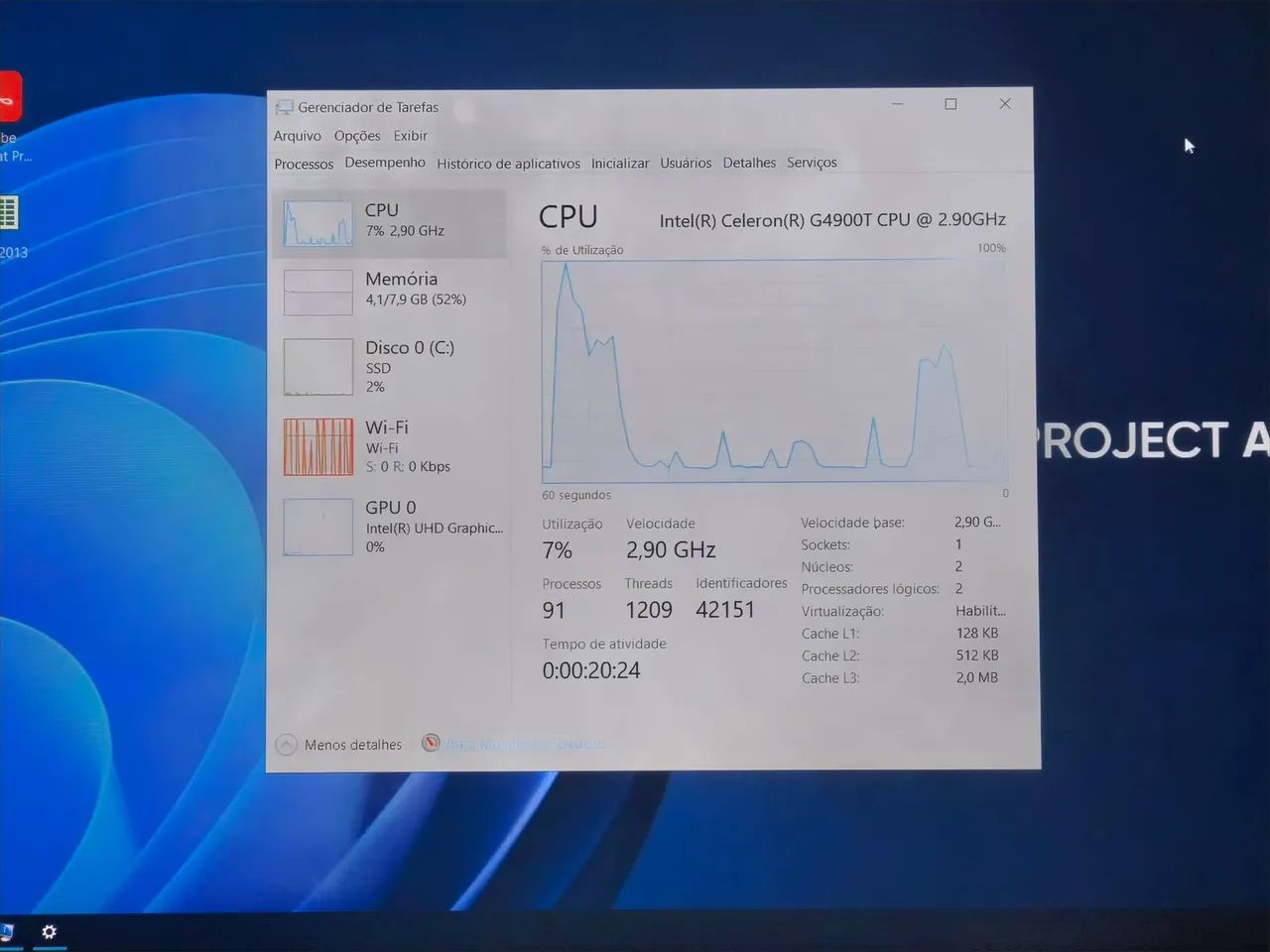 ? AIO Windows 10 2.90Ghz 8GB Ram 120 SSD 8GB RAM Touch-screen-Screen Dedicado - Foto 3