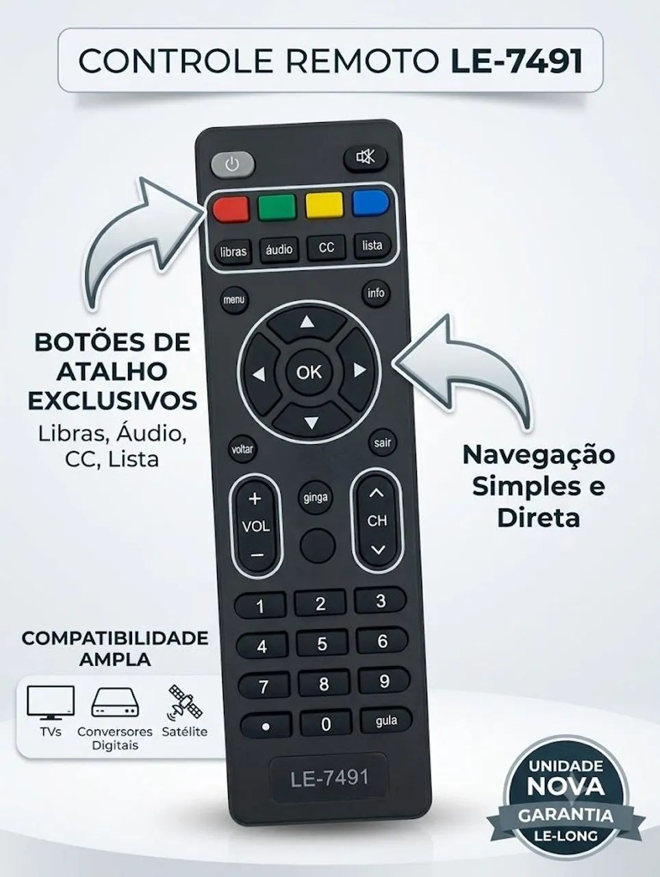Controle para Conversor Digital Positivo Gov.