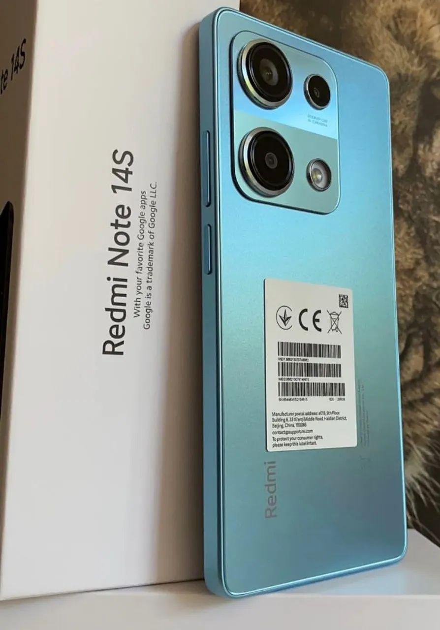 Xiaomi Note 14S - Reposição - Câmera de 200Mp - 256/8 Azul