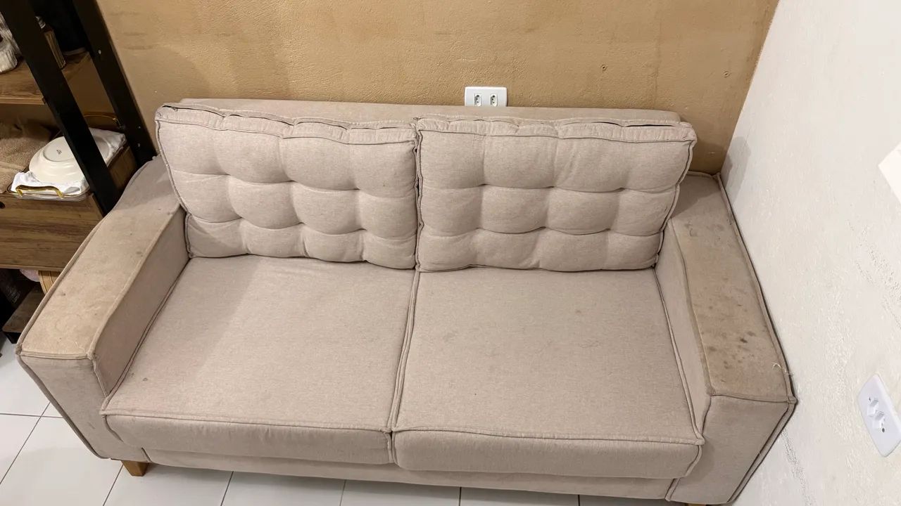 Sofá confortável  2 lugares linho  - Foto 2