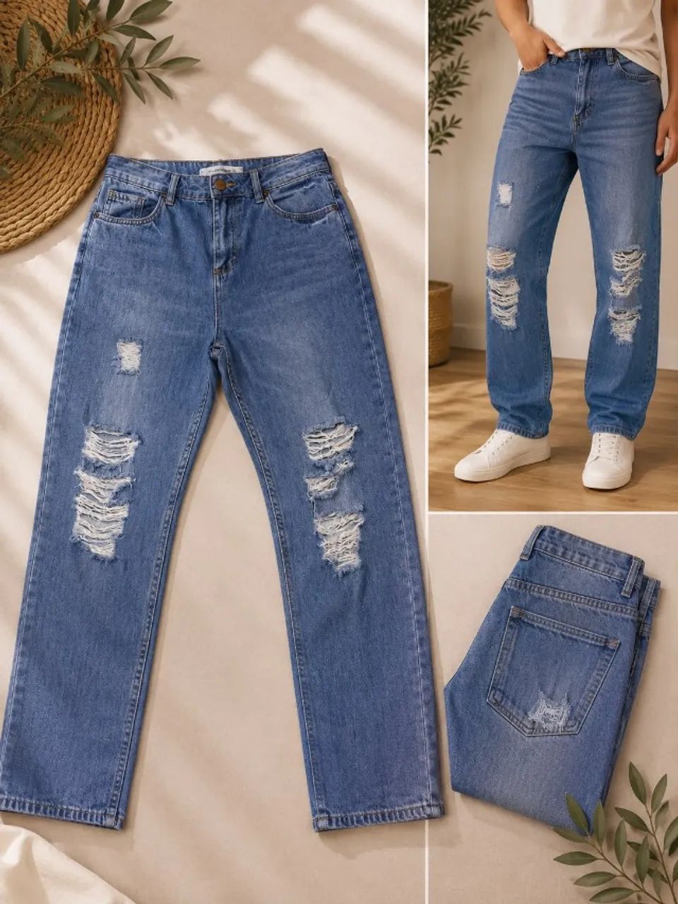 calça jeans feminina semi nova