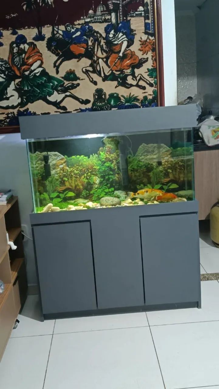 Aquário 150 litros novo 100x30x50 de 1300.00 por 850,00 6xsem juros  - Foto 2