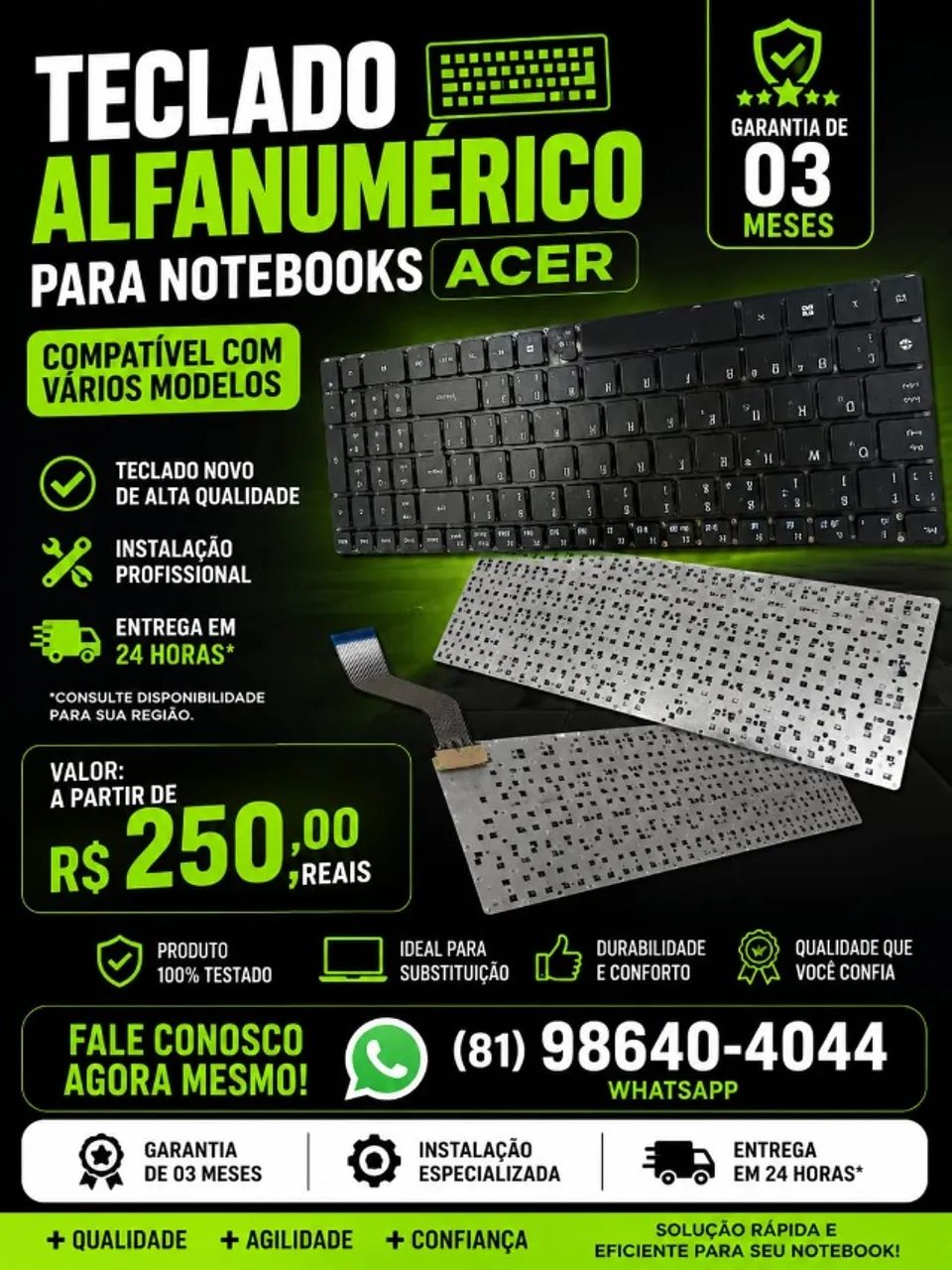TECLADO ALFANUMÉRICO PARA NOTEBOOK ACER