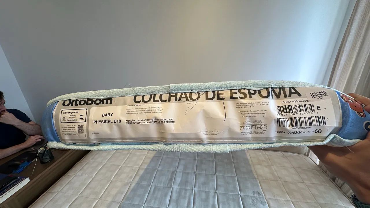 Colchão de Berço - Ortobom - 100x70cm - Foto 2