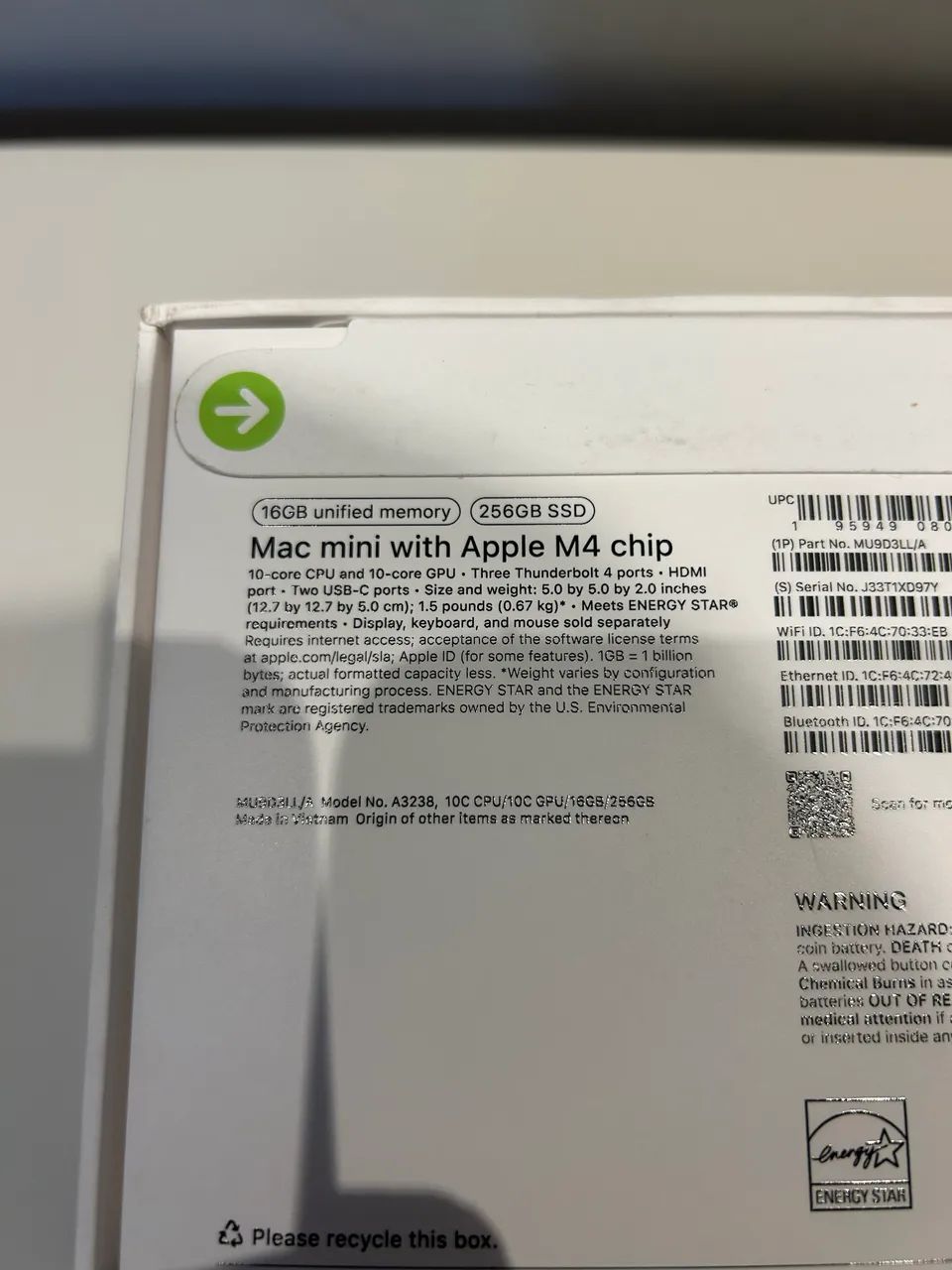 Mac Mini M4 16GB 256Gb SSD Lacrado - Computadores e Desktops