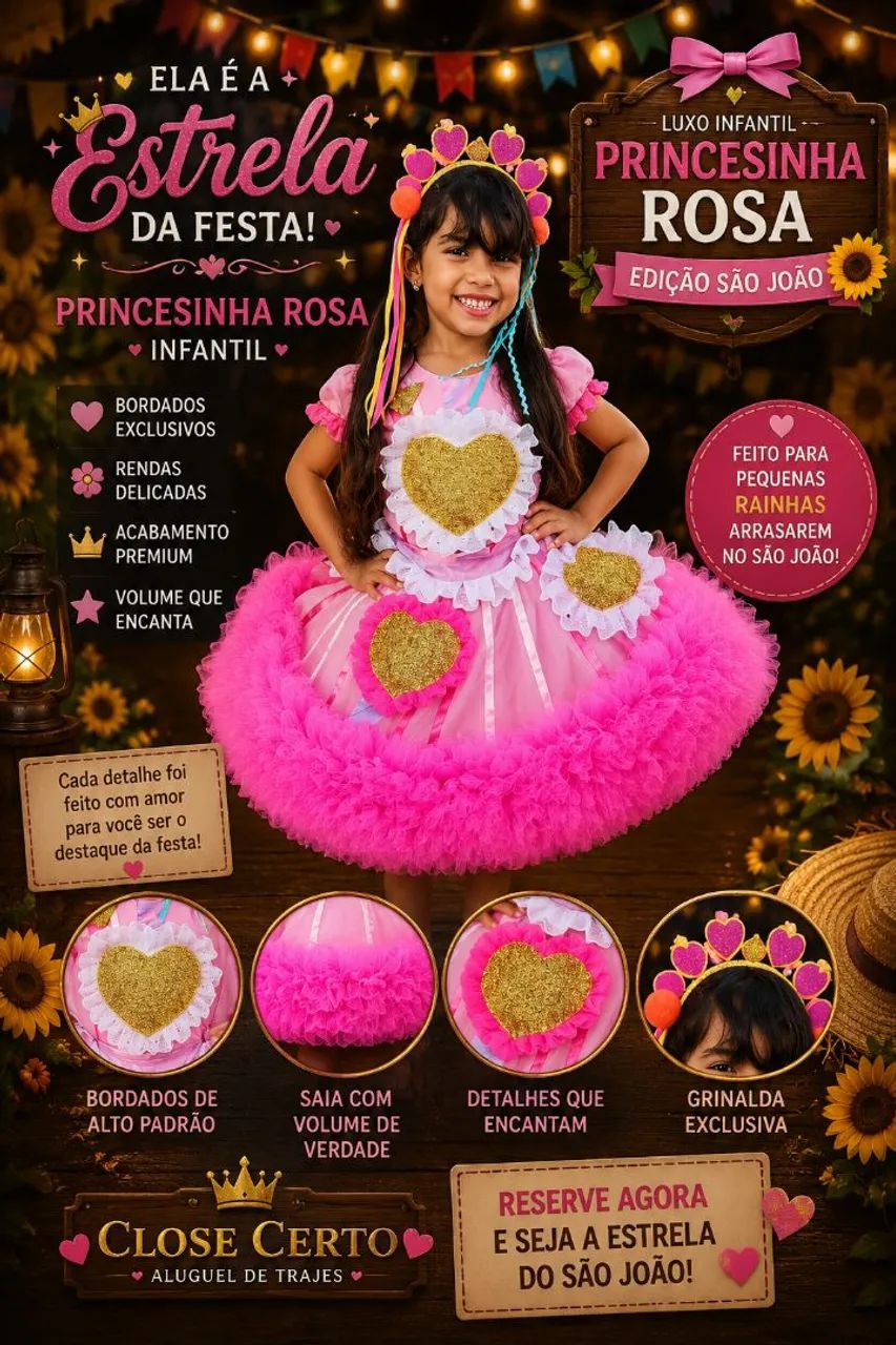 Vestido de criança são João (a partir de 60,00) - Foto 4
