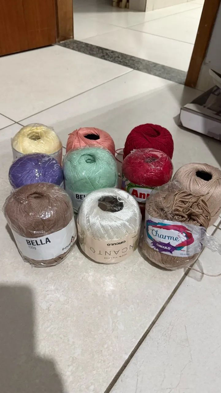Lote de linhas e lãs crochê  - Foto 2