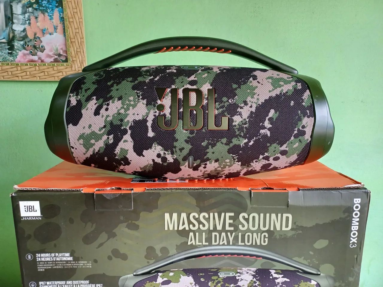 JBL boombox 3  camuflada nova  - Foto 2