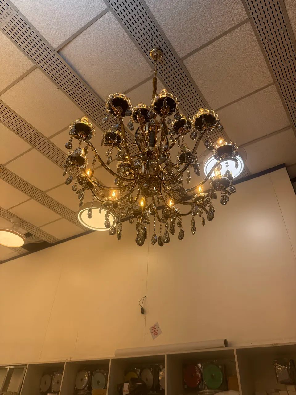 Lustre de cristal colonial 16 copos - Foto 2