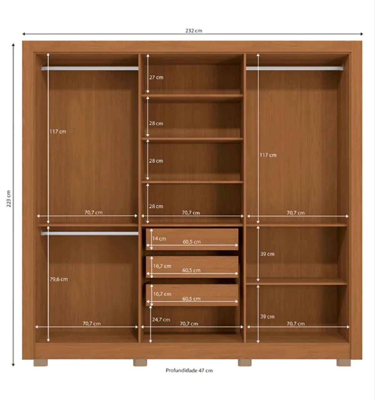 Guarda roupa casal - Foto 4