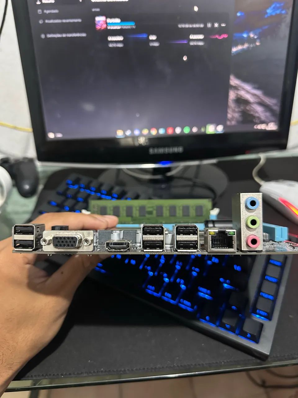 Placa mãe i7 2600K + 12gb ram - Foto 2