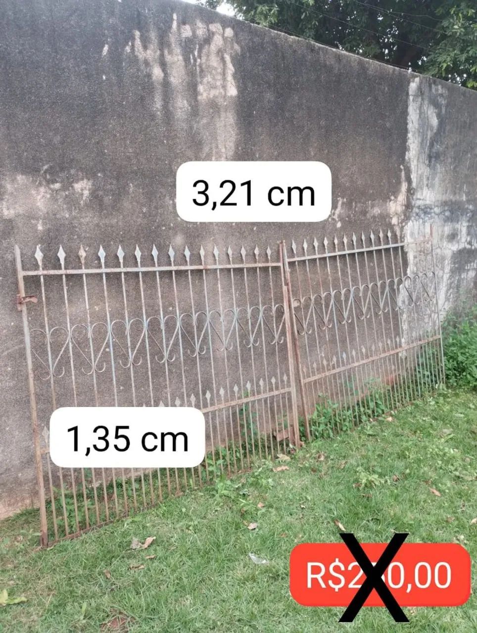 Portão e grades para janelas 