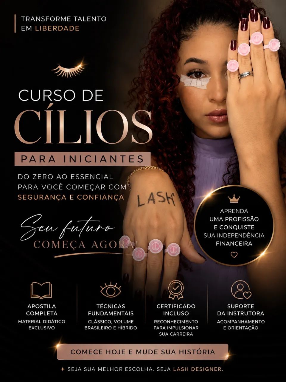 Curso de extensão de cílios - Foto 3