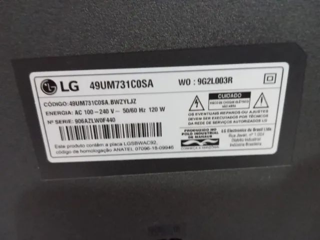 TV LG 49" _ defeito - Foto 3