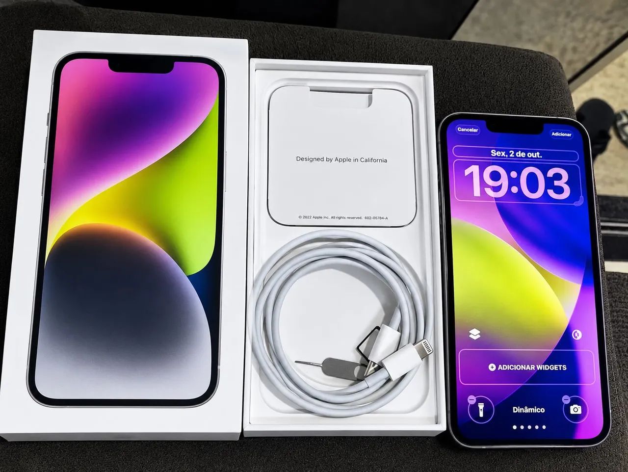 iPhone 14 128GB - Star Light e Bateria 88% - Celulares e