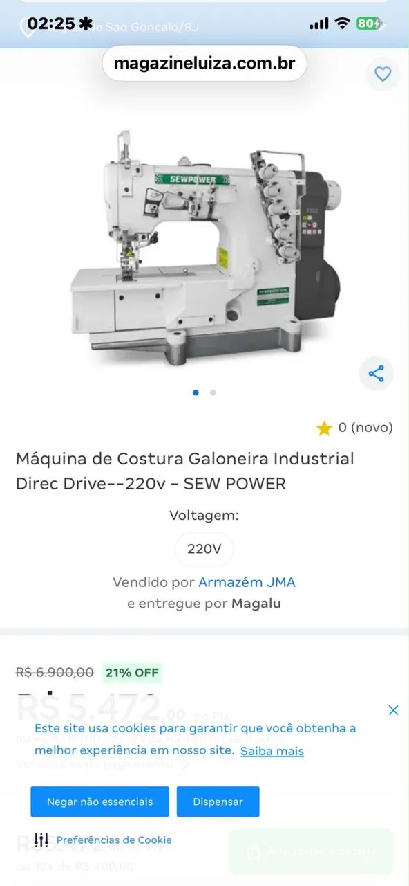 Colarete industrial semi-nova - Foto 3