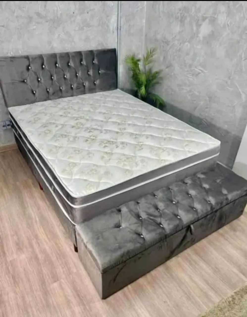 CAMA CASAL BOX COMPLETA COM BASE BAU  FRETE GRÁTIS 
