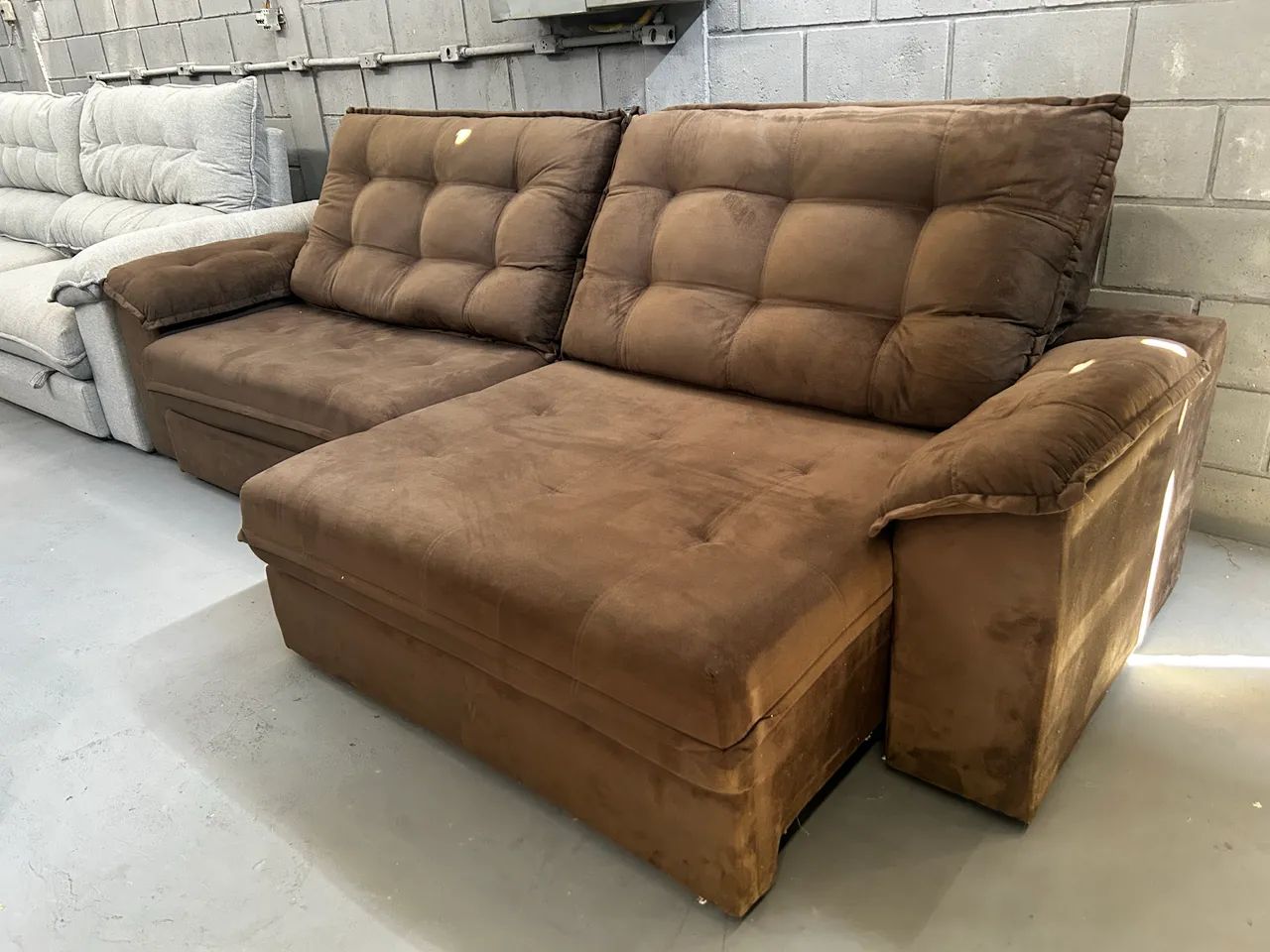 Sofá Retrátil e Reclinável GIGANTE 2.90m ( Direto da Fábrica )  - Foto 2