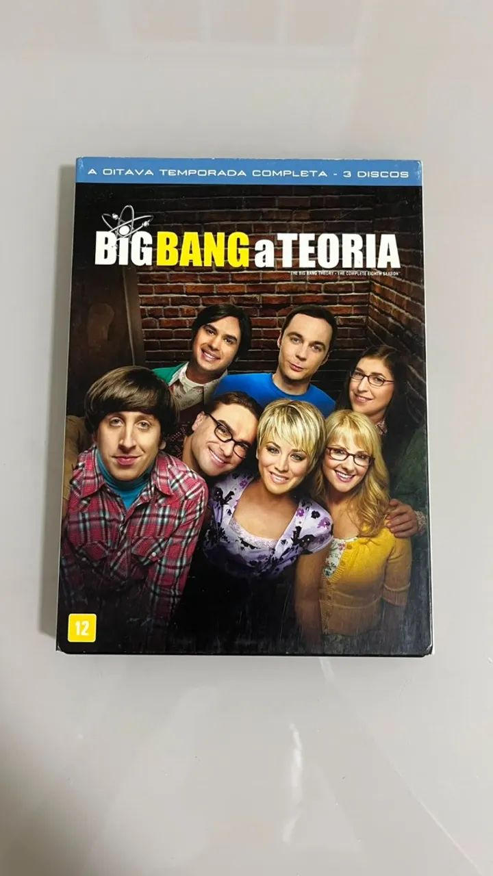 Big Bang A Teoria 8ª Temporada Completa DVD Original 3 Discos