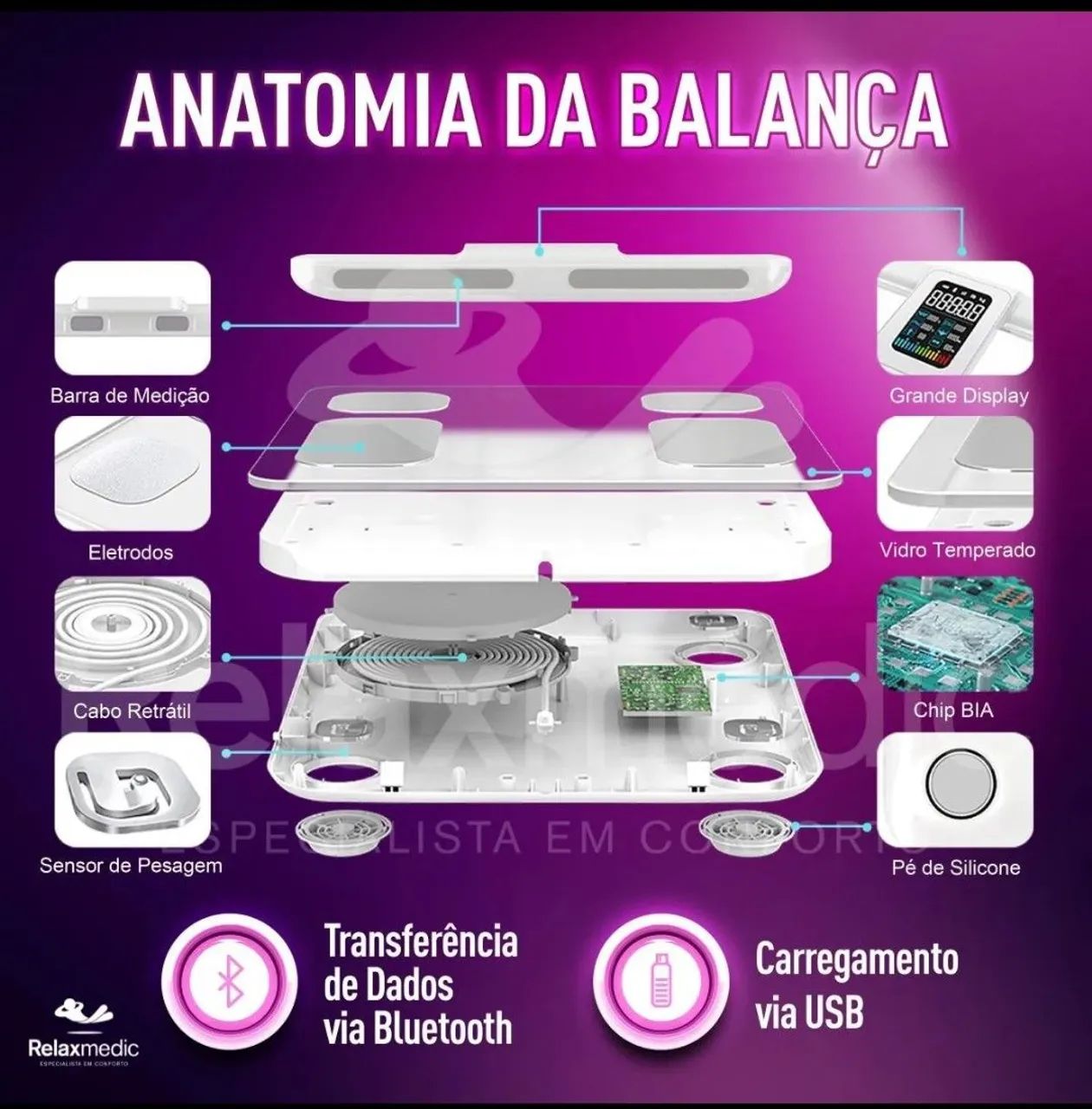 Promoção por tempo limitado - Balança de Bioimpedância Pro Zero - Vendo! - Foto 2
