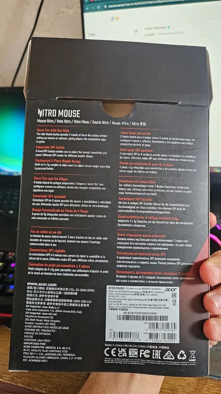 Mouse de acer nitro - Foto 2