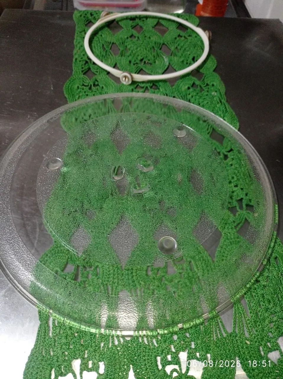 Prato de microondas  20 litros c rodinha de  brinde . Compatível com modelo Eletrolux  - Foto 2