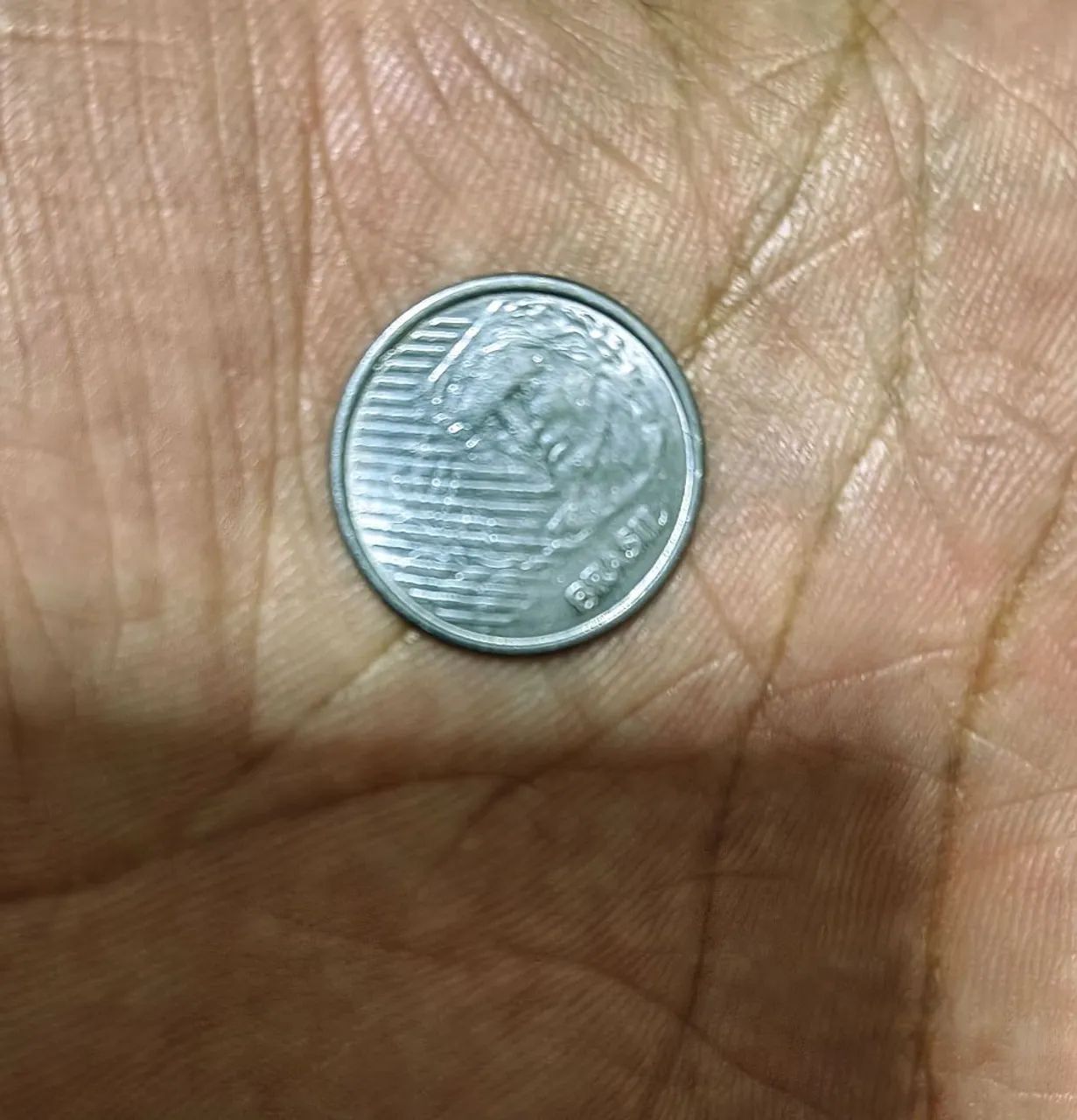 Moeda 5 centavos 1995  com erros  - Foto 2